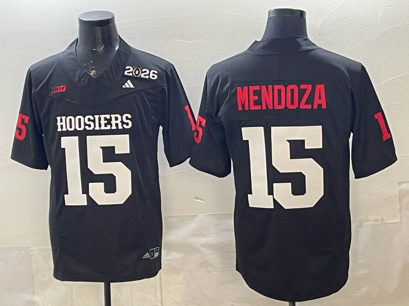 Men Ohio State Buckeyes #15 Mendoza Black 2026 NCAA Jersey 04->ncaa teams->NCAA Jersey